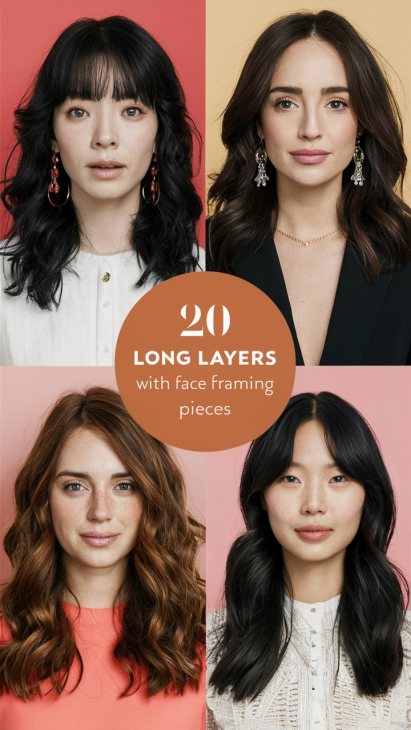 The Timeless Appeal of Long Layers with Face-Framing Pieces