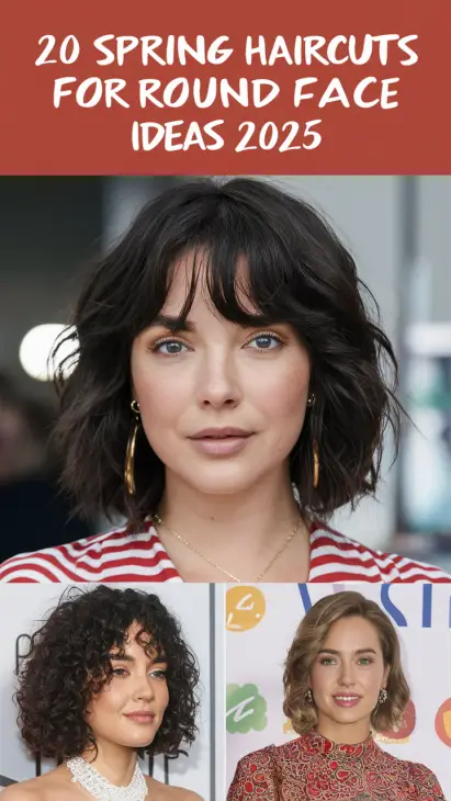 20 Best Spring Haircuts for Round Faces 2025: Short, Medium, and Long Style