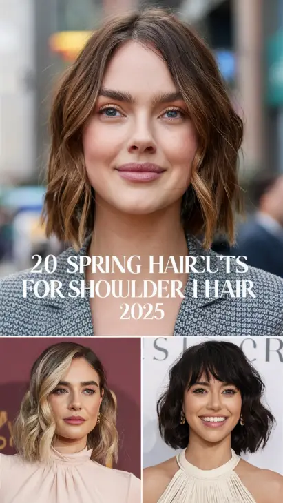 20 Trendy Spring Haircuts for Shoulder-Length Hair in 2025: Layers, Bangs