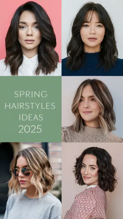 Spring Hairstyles Ideas 2025: 20 Trendy and Cute Looks for Every Hair Type