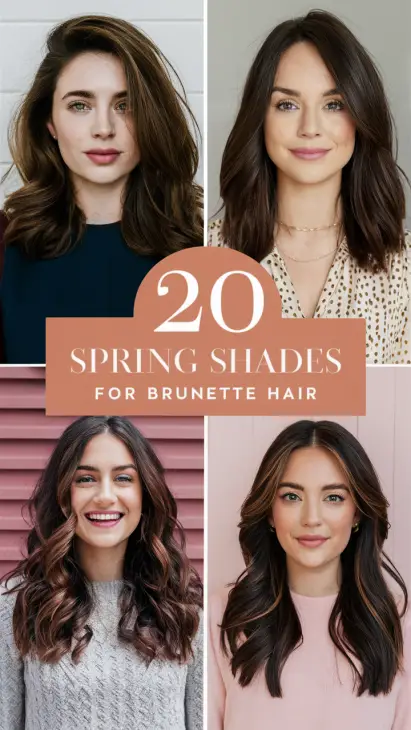 Spring Hair Color Trends 2025 - New Shades for Brunette Hair