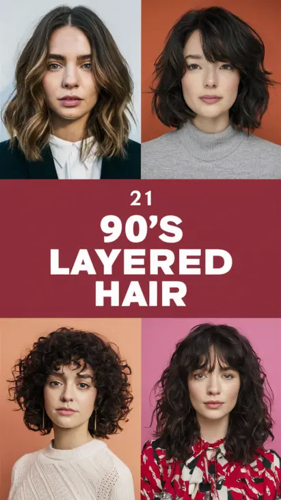 21 Iconic 90s Layered Hair Ideas: Timeless Styles for Every Length and Occasion