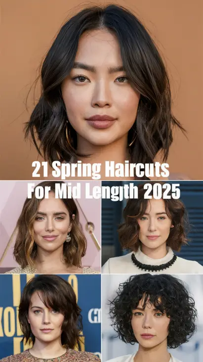 Top 2025 Spring Haircuts for Mid-Length Hair: Trendy Layers, Bangs, and Face-Framing Styles