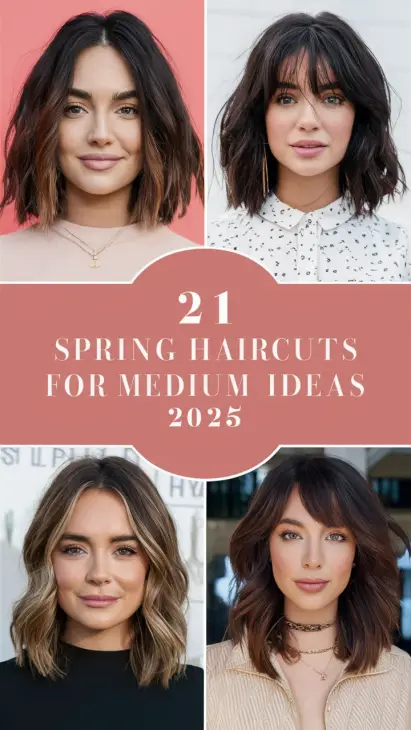 21 Trendy Haircuts for Medium Hair: Layers, Bangs, and Face-Framing