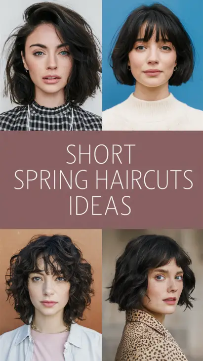 21 Trendy Short Spring Haircuts for 2025: Pixie Bobs, Layers, and Highlight