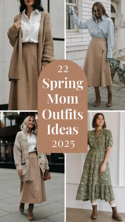 22 Trendy and Comfy Spring Mom Outfits Ideas for 2025: Casual and Stylish Looks