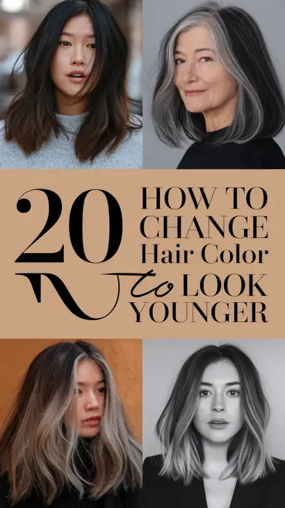 20 Hair Color Ideas to Look Younger: Transform Your Style with Anti-Aging Shades