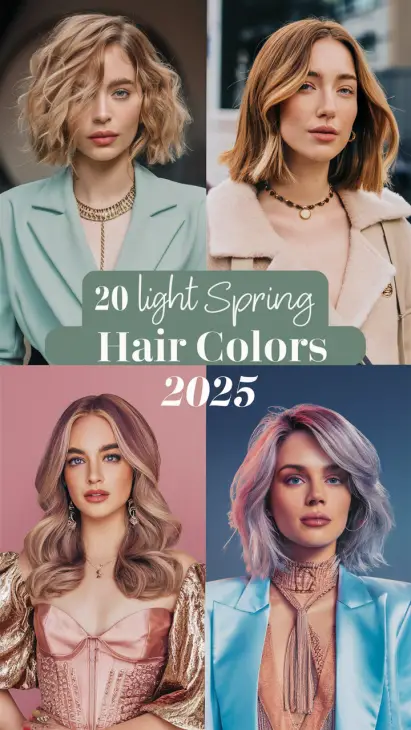 20 Stunning Light Spring Hair Color Ideas for 2025: Balayage, Blonde