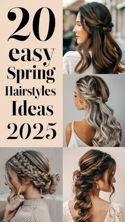 20 Easy Spring Hairstyles Ideas for 2025: Cute and Quick Looks for Every Hair Type