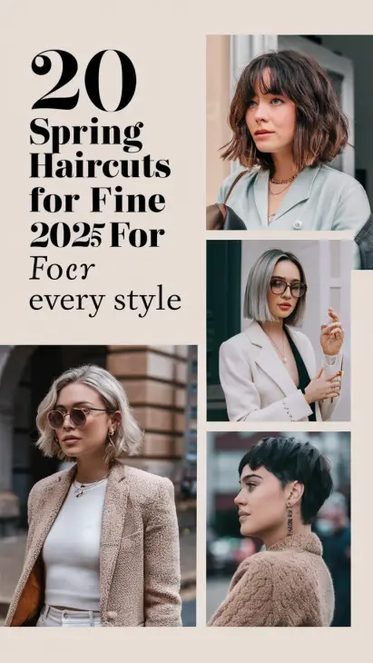 20 Trendy Spring Haircuts for Fine Hair in 2025: Styles for Every Look and Age