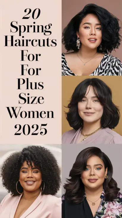 20 Best Spring Haircuts for Plus Size Women in 2025: Flattering Styles for Every Face Shape