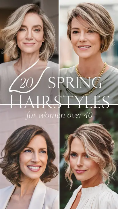 Embracing Spring Elegance: Hairstyles for Women Over 40