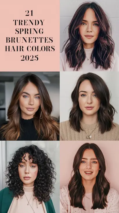 21 Stunning Spring Hair Colors for Brunettes to Refresh Your Look This Season