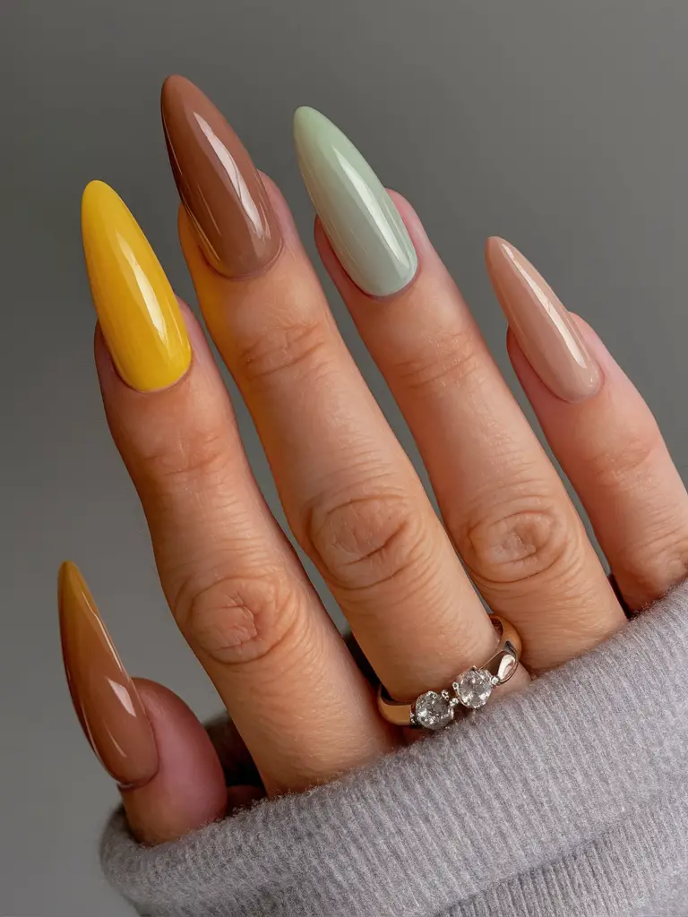 Spring Nails One Solid Color Ideas 2025