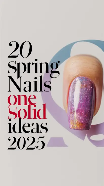 Spring Nails One Solid Color Ideas 2025