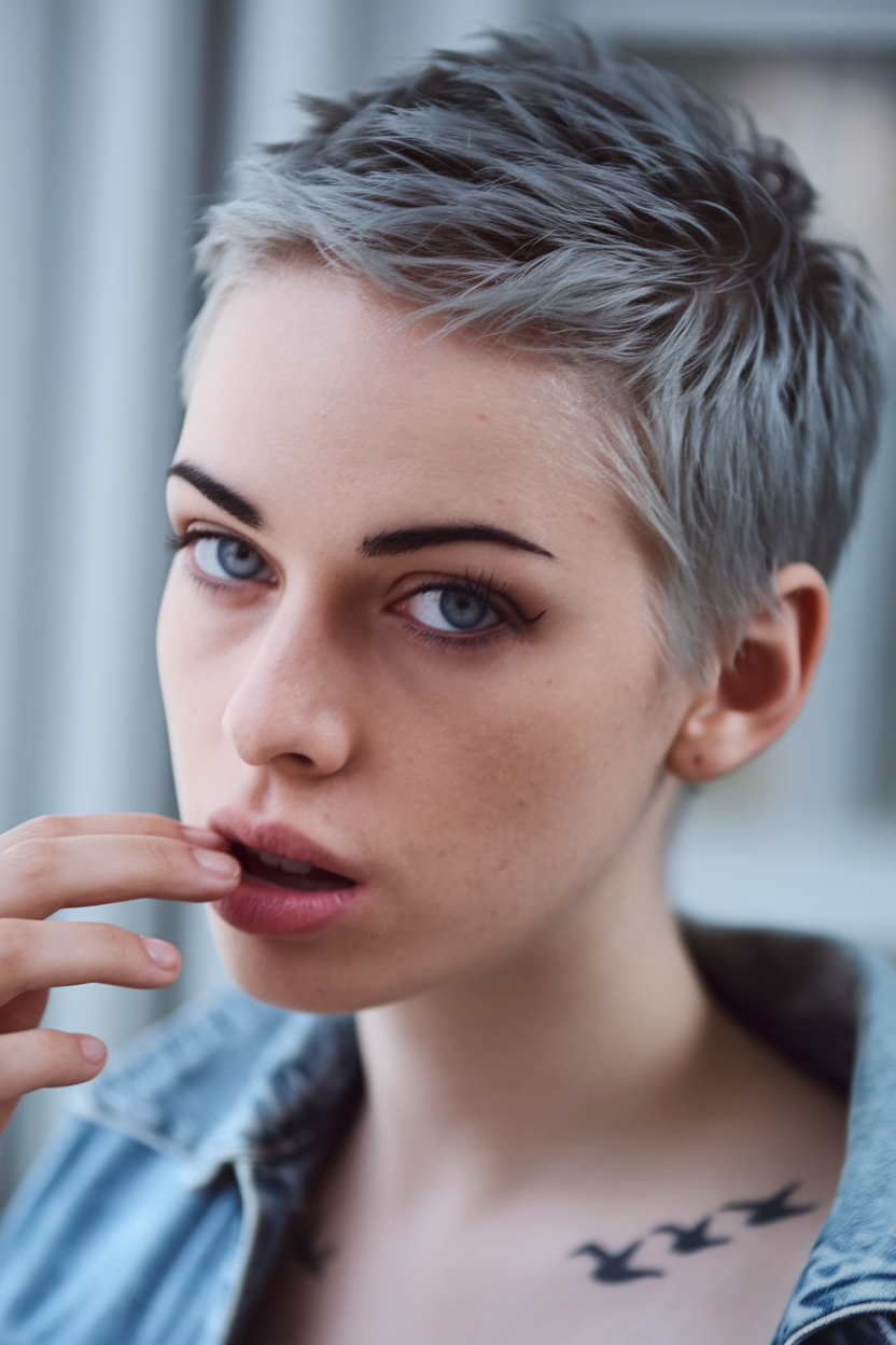 The Bold Elegance of a Buzz Cut for Women