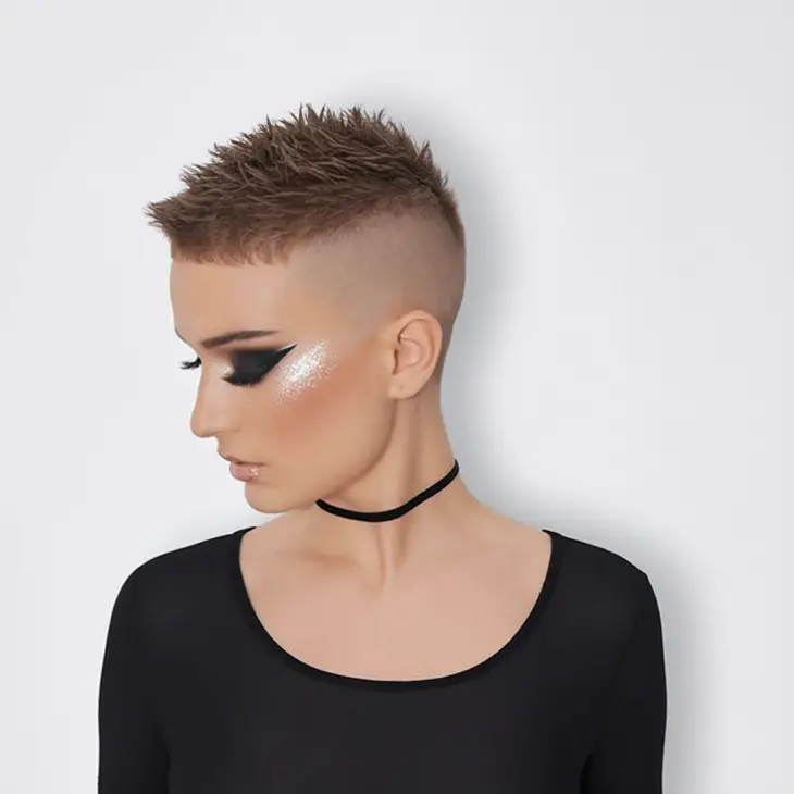 The Bold Elegance of a Buzz Cut for Women