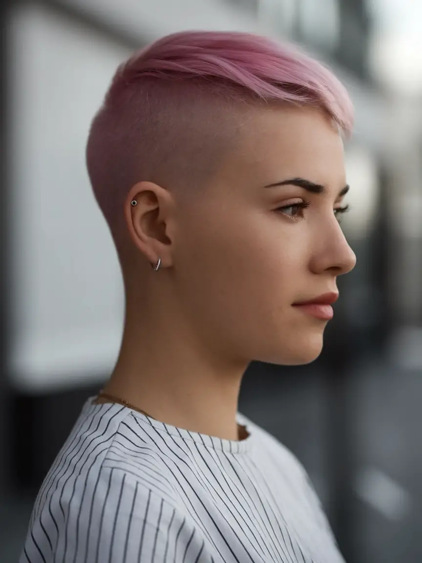 The Bold Elegance of a Buzz Cut for Women