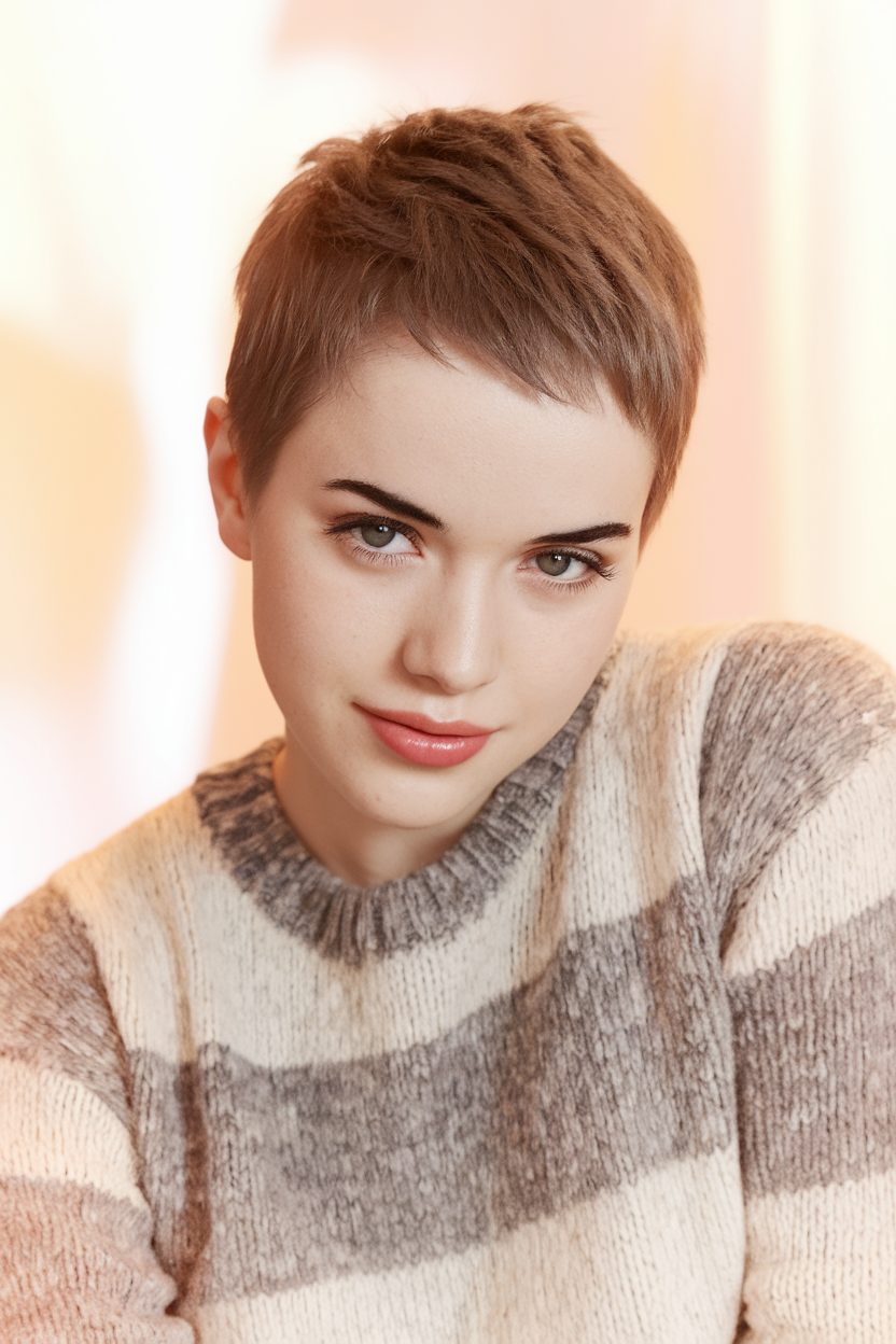 The Bold Elegance of a Buzz Cut for Women