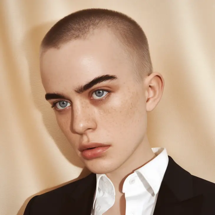 The Bold Elegance of a Buzz Cut for Women