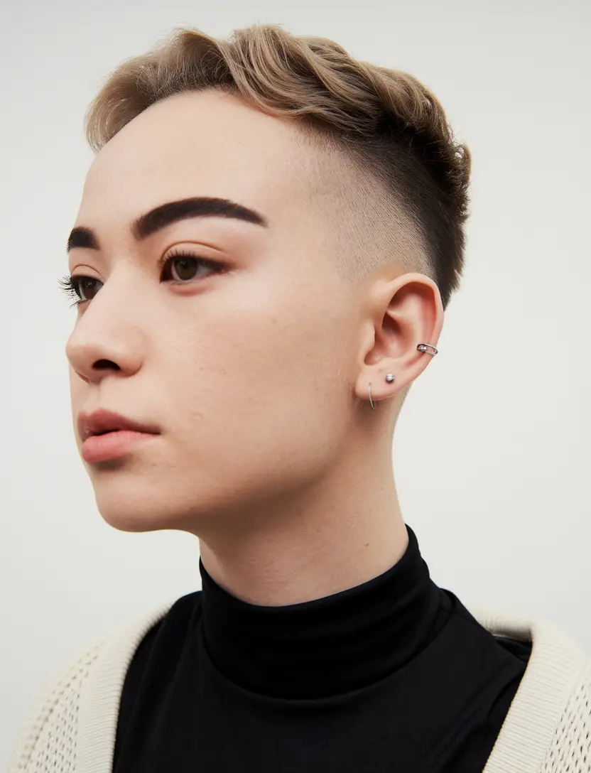 The Bold Elegance of a Buzz Cut for Women