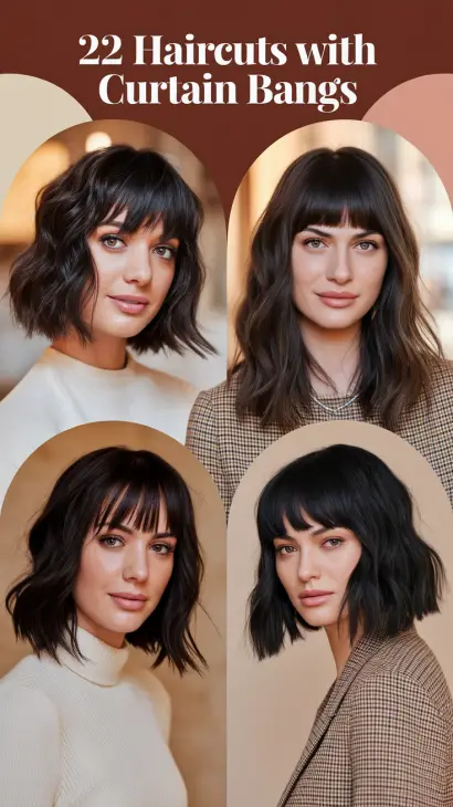 The Ultimate Guide to Haircuts with Curtain Bangs: Styles for Every Hair Type