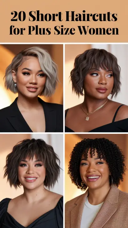 Flattering Short Haircuts for Plus Size Women: Stylish and Confident Looks