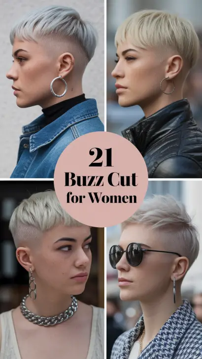 The Bold Elegance of a Buzz Cut for Women