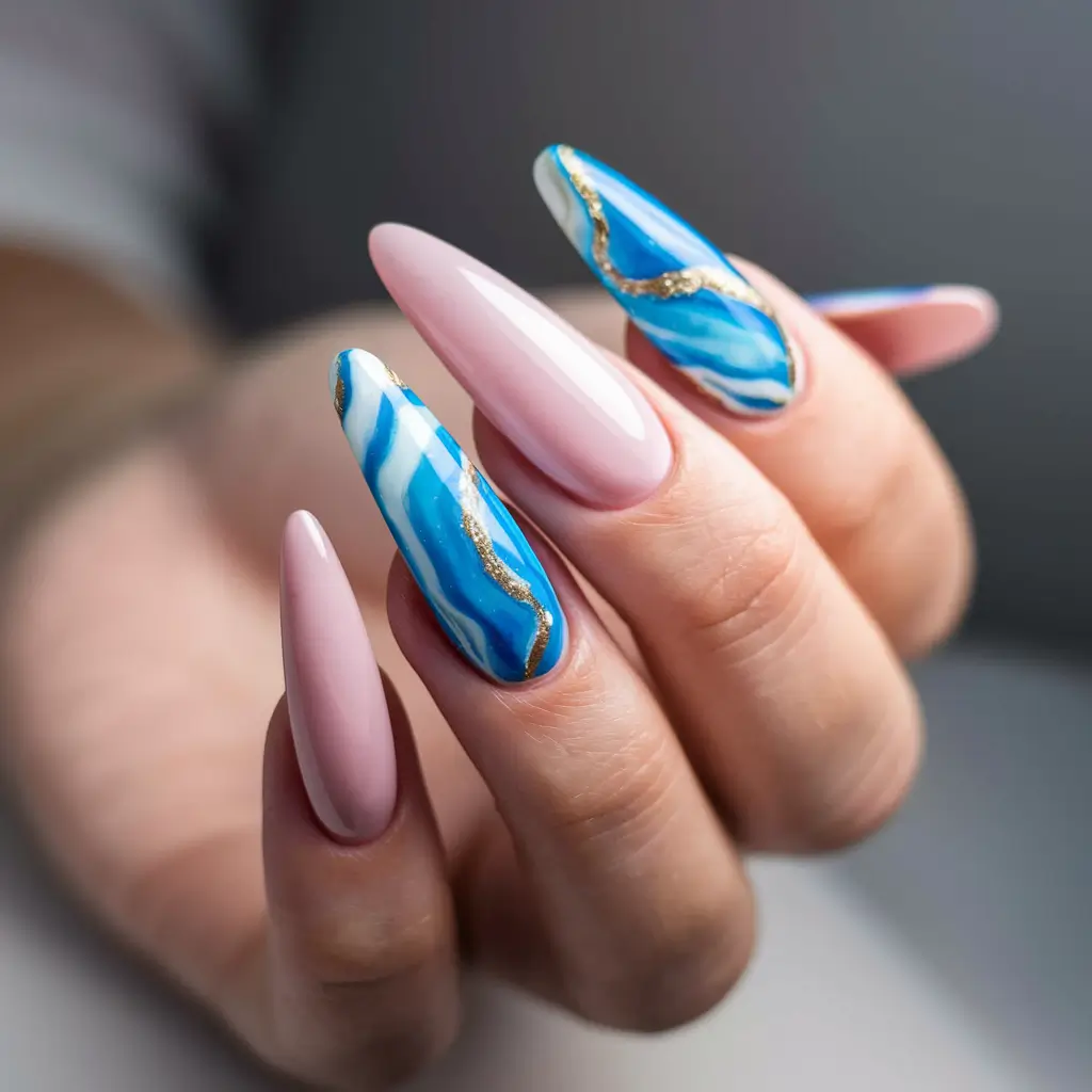 june nails Monochrome Petal Play