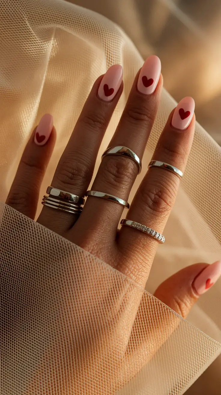 short nail inspo summer Minimalist Hearts for a Sweet Summer Mood