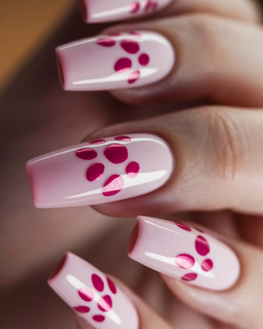 short nail inspo summer Hot Pink Petals with Y2K Attitude