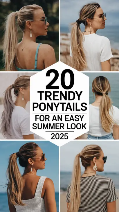 Trendy Ponytails for an Easy Summer Look 2025: Cute, Simple