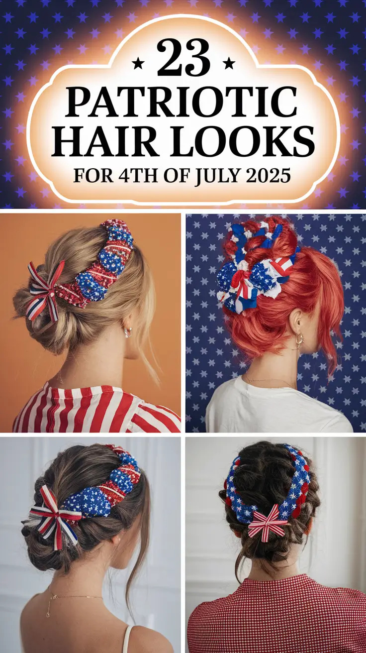 Patriotic Hair Looks for 4th of July 2025: Ideas for Women’s Festive Hairstyles