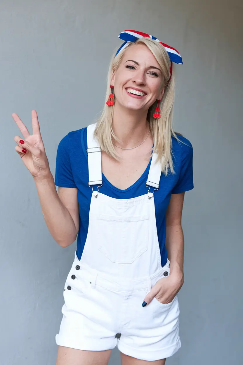 4th of July 2025 Outfits That Sparkle Overalls & Americana Accessories