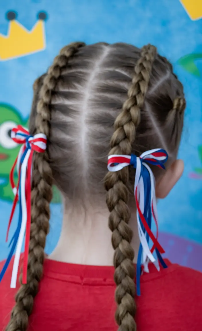 4th of July hairstyles Classic Braided Updo with a Modern Twist