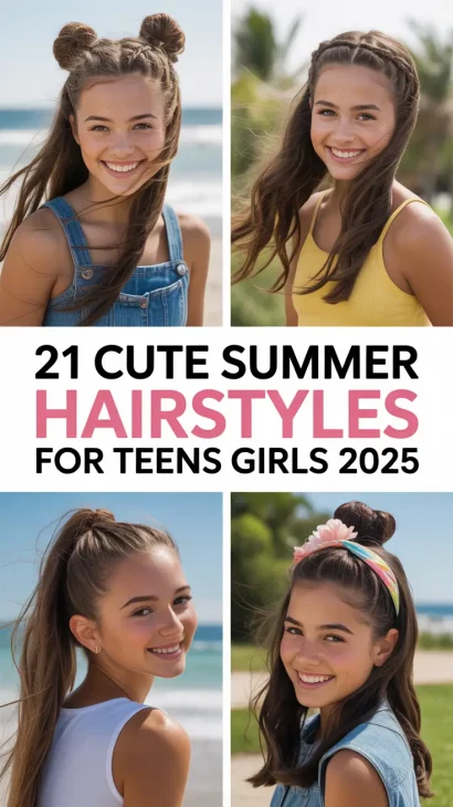 Cute Summer Hairstyles for Teens Girls 2025 That Are Totally Trending