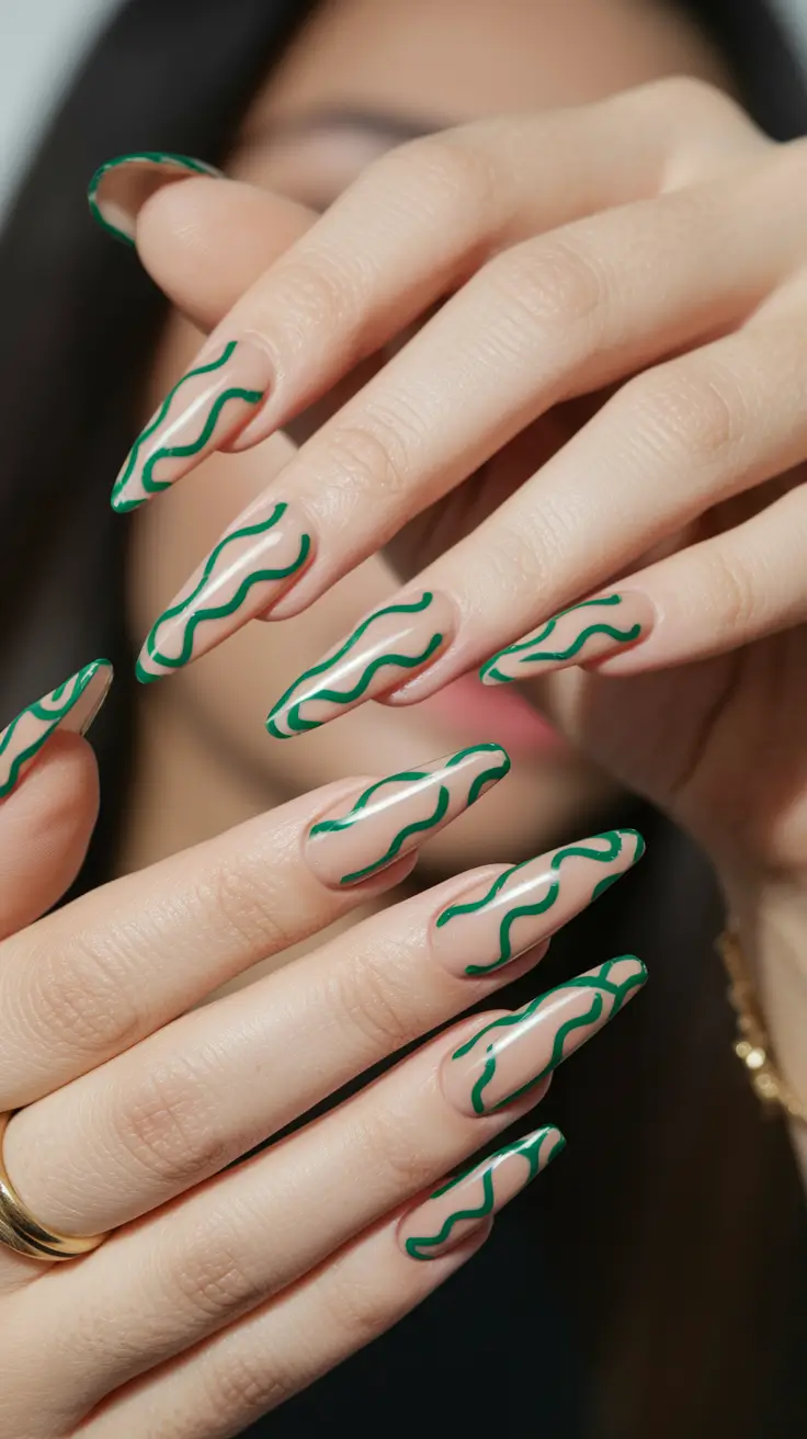 almond nails summer Green Wave Energy