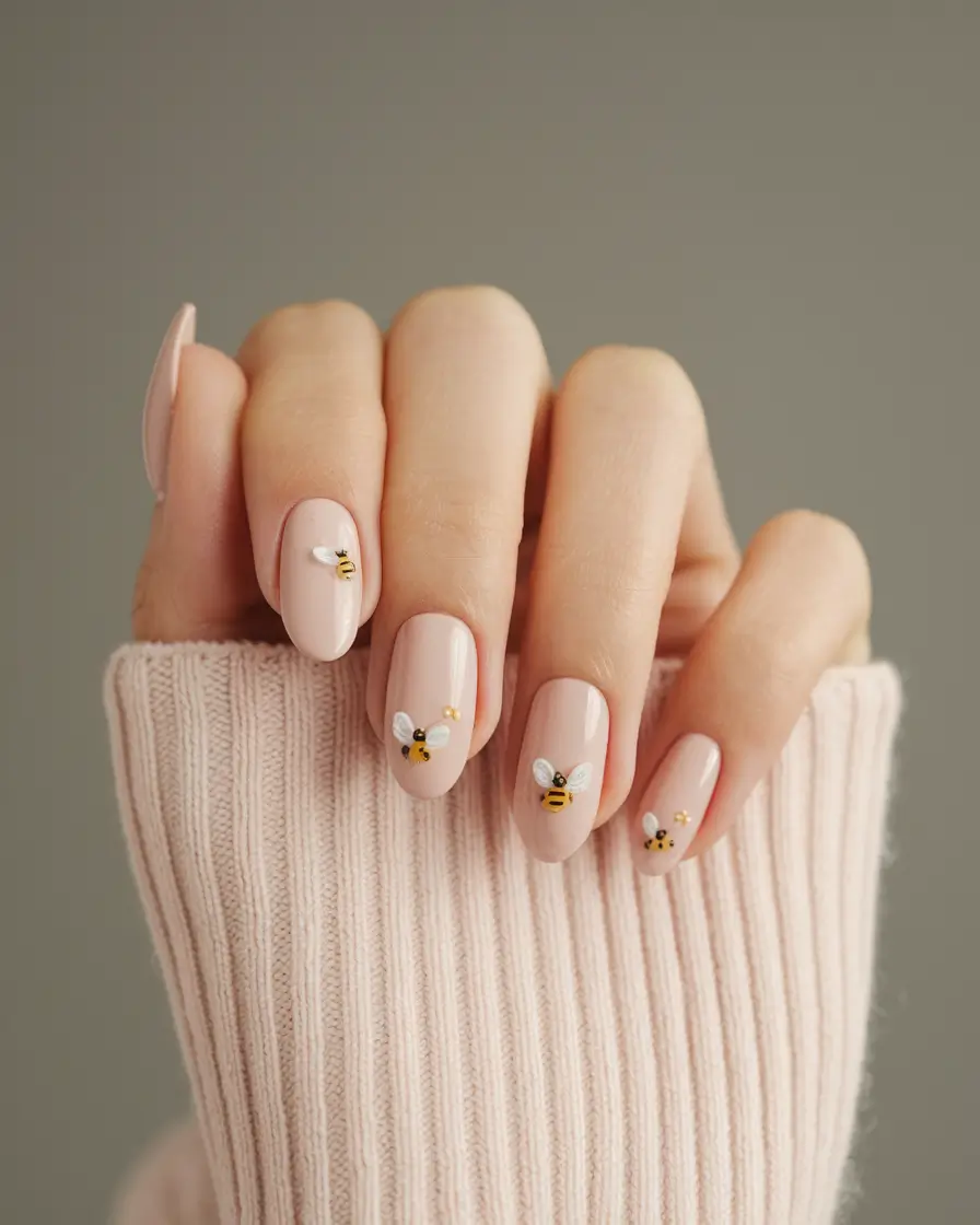 basic summer nails ideas 2025 White and Gold Minimalism with Luxe Vibes