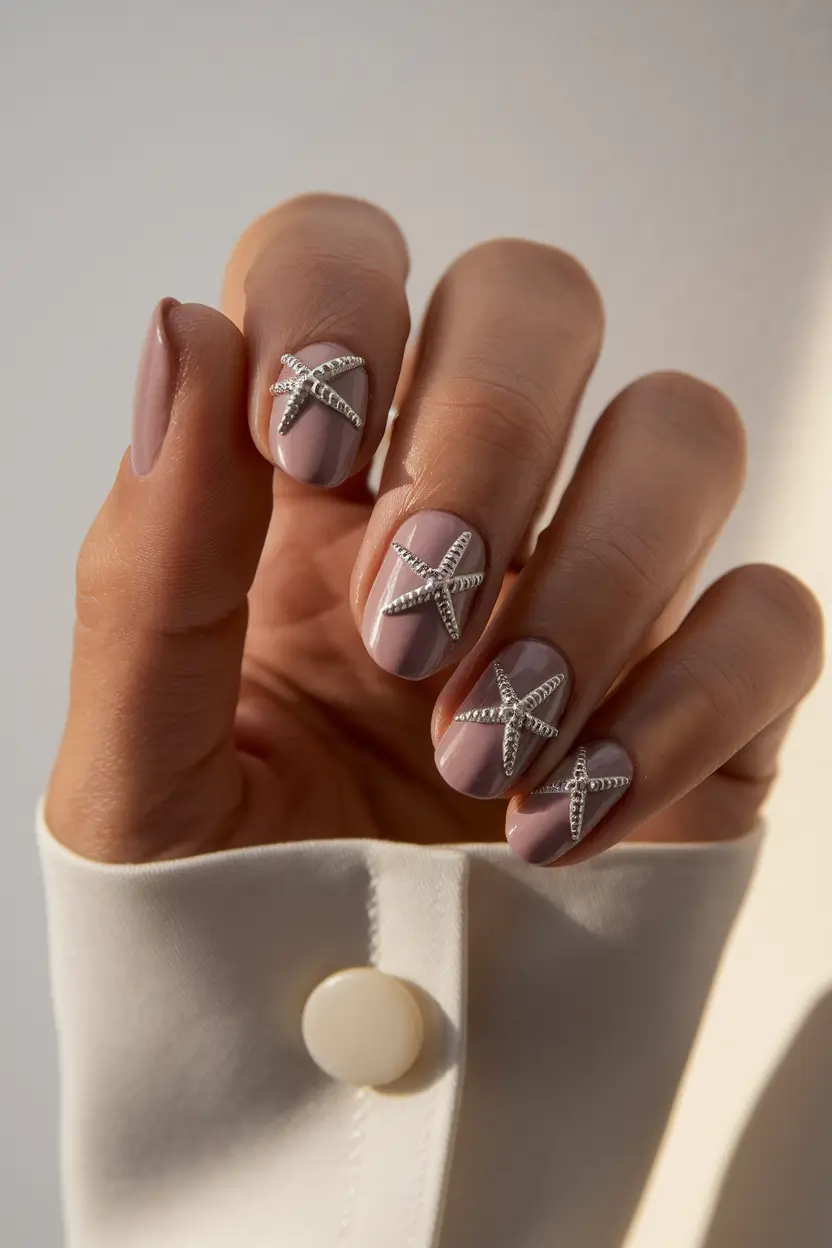 honeymoon nails ideas beach summer Soft Shell Neutrals