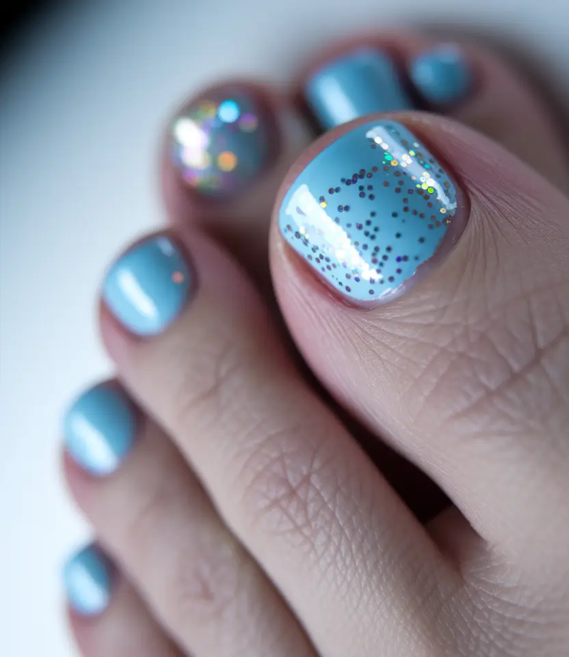 beach toe nails ideas Island Marble Elegance