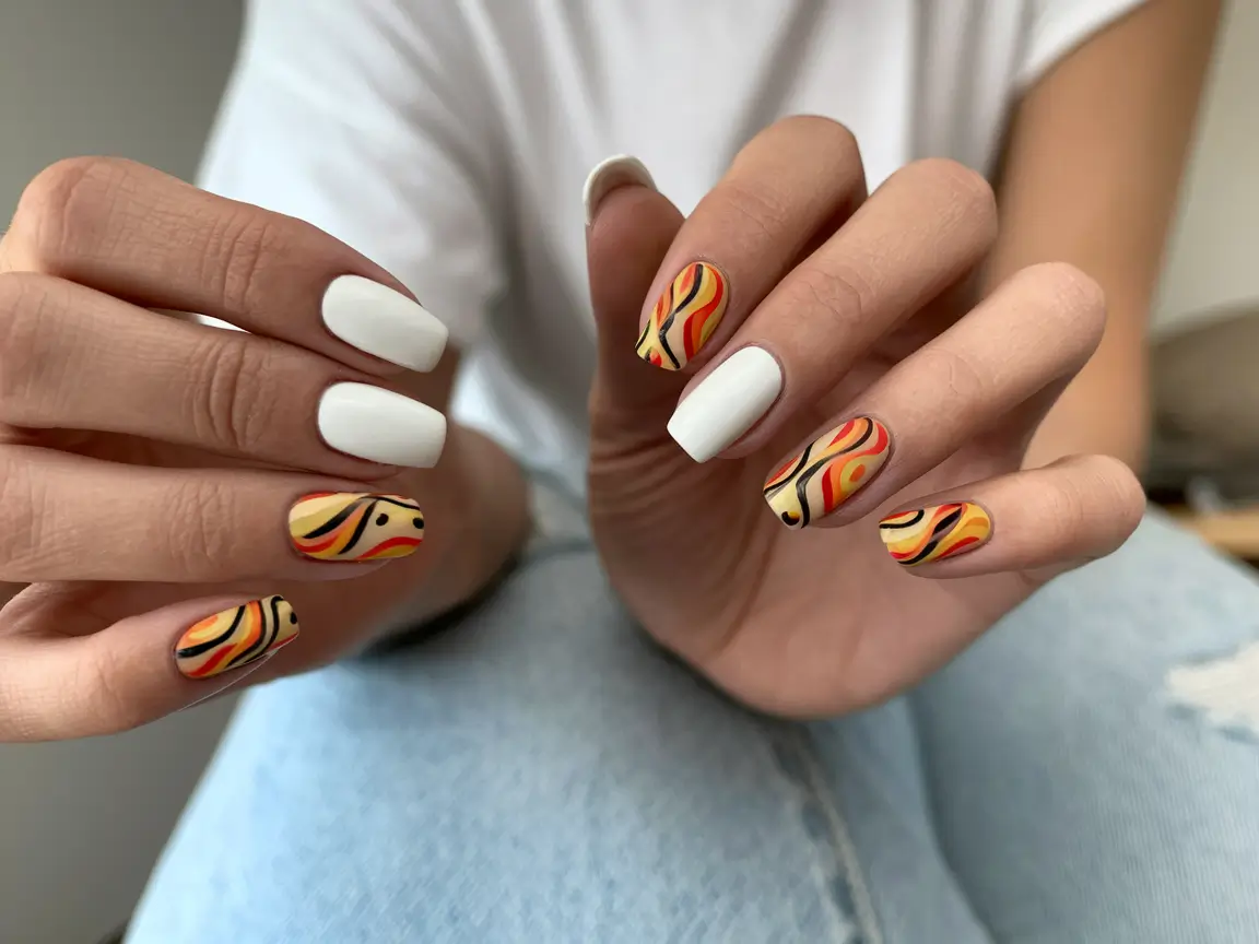 classy summer nails classy summer nails simple chic Yellow Red Designs 2025