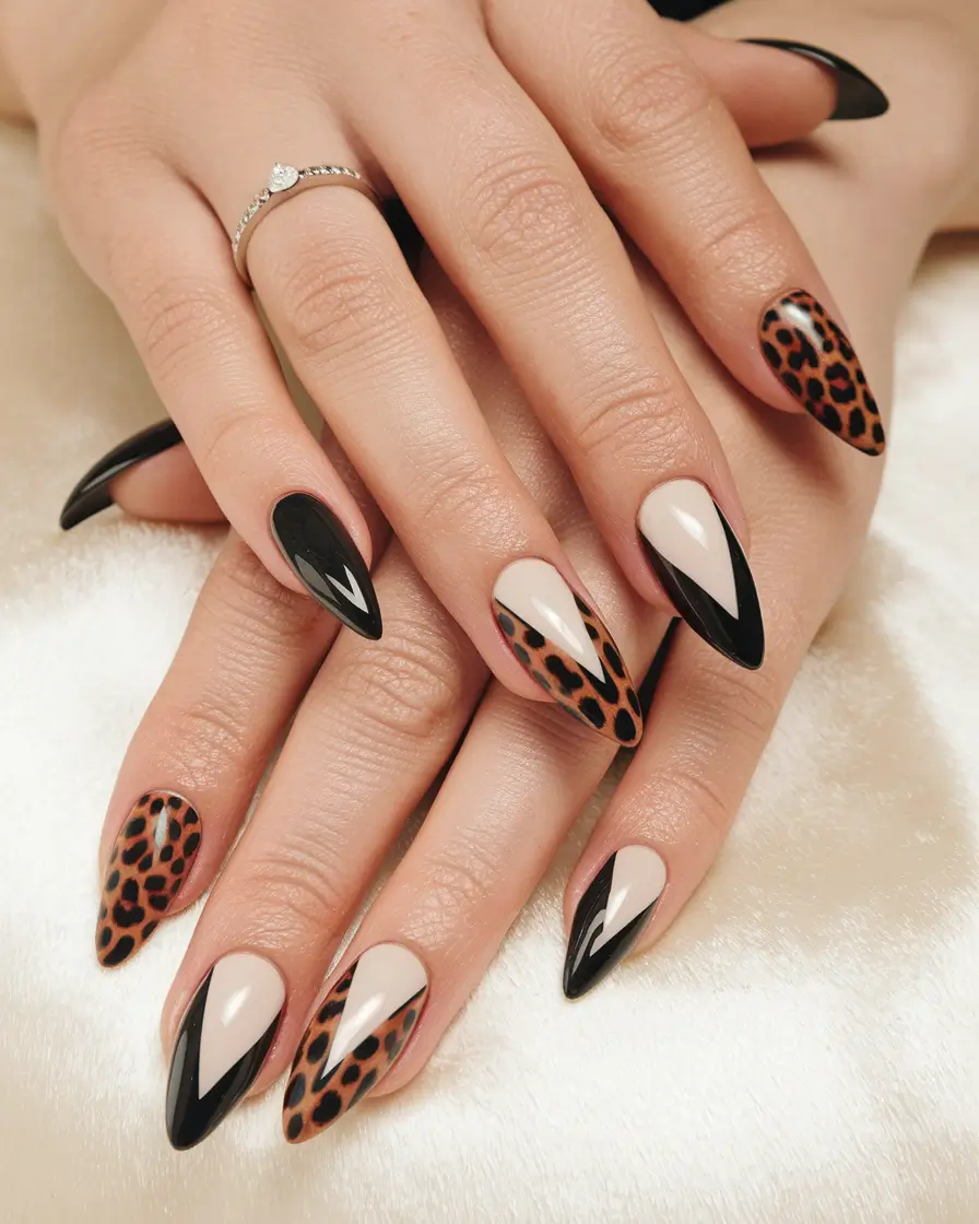 coffin nails summer green Green Marble Luxe with Gold Foil Drama