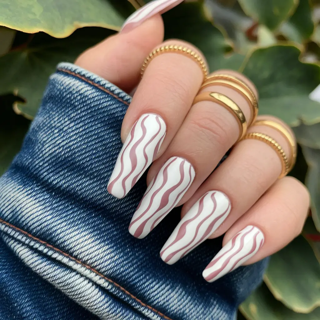 coffin nails summer simple Minimal Waves, Maximum Impact