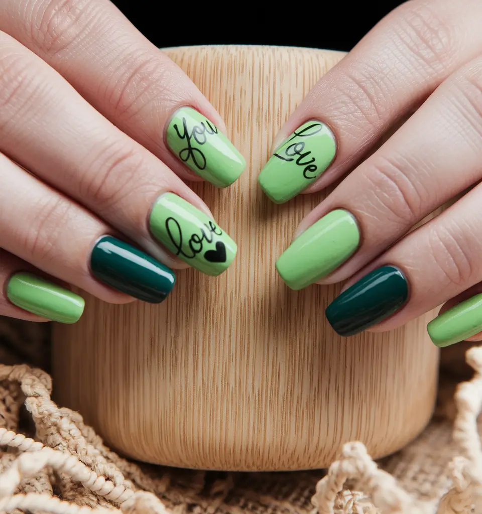 colorful summer nails square All the Love in Lime