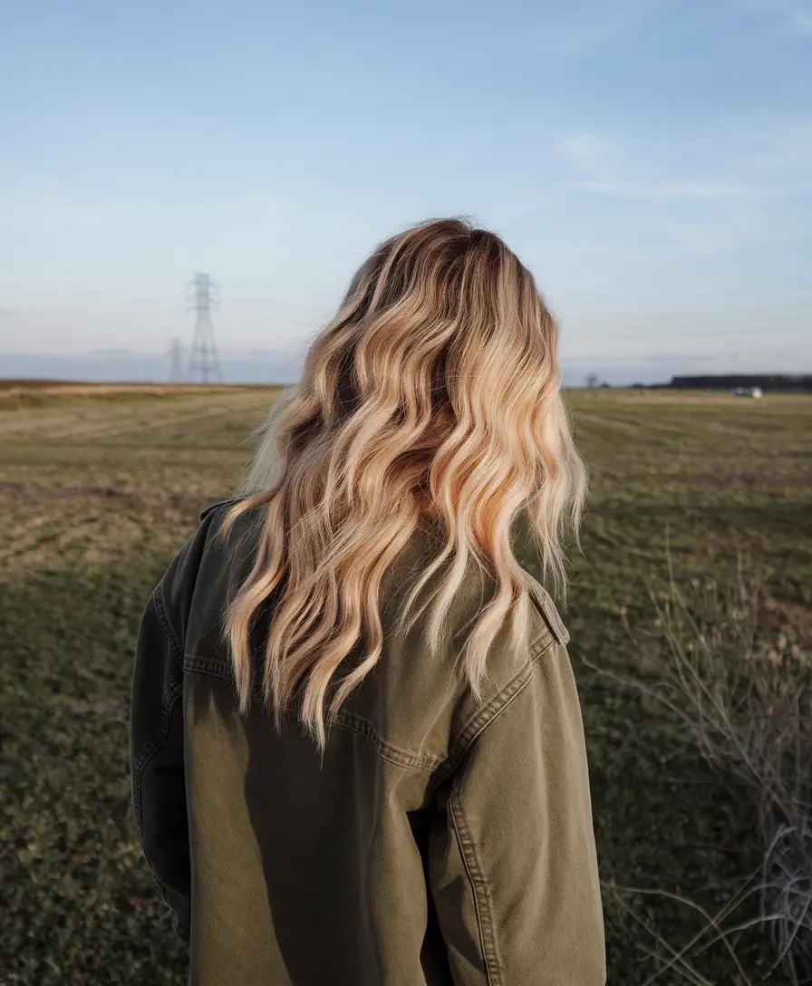teen girls summer hairstyles Blonde Waves in the Open Air
