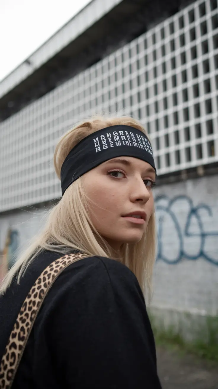 summer hairstyles teen girl Laid-Back Headband with Street-Style Edge