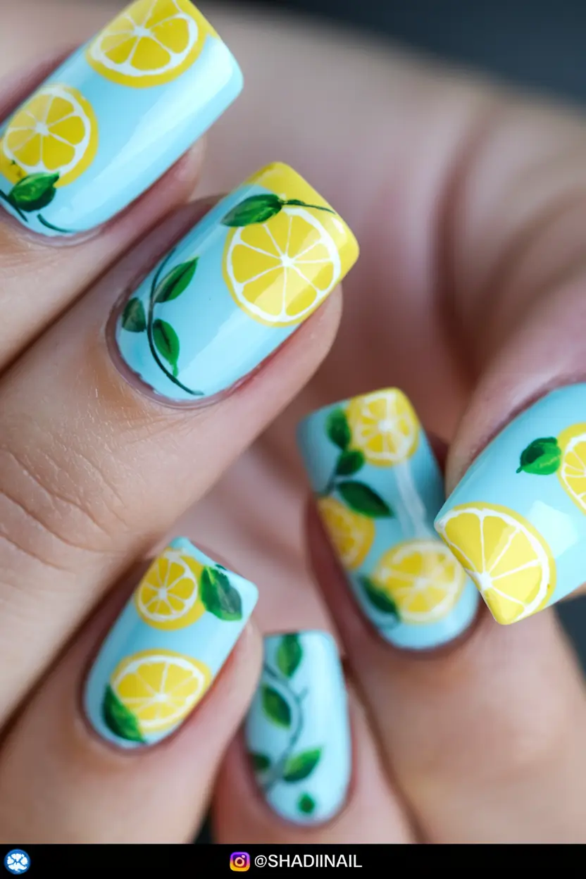 Cute Summer Nails You’ll Love in 2025 Bright Botanicals with a Tangerine Twist