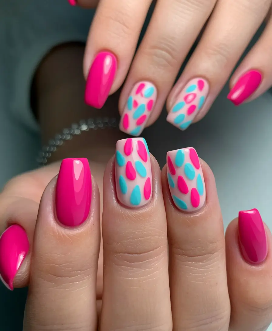 Cute Summer Nails You’ll Love in 2025 Soft Jungle Palette in Sorbet Tones