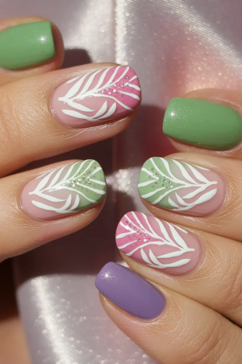 Cute Summer Nails You’ll Love in 2025 Zesty Citrus Vibes on a Poolside Blue