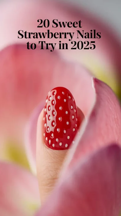 Sweet Strawberry Nails to Try in 2025: Cute, Red, and Ready for Summer
